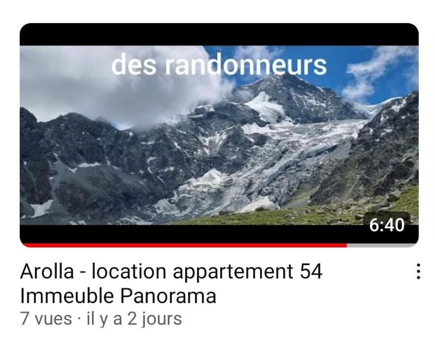 Le Panorama - Appartement 54 A Arolla Face Aux Montagnes A 150M Des Pistes Evolène Exteriér fotografie